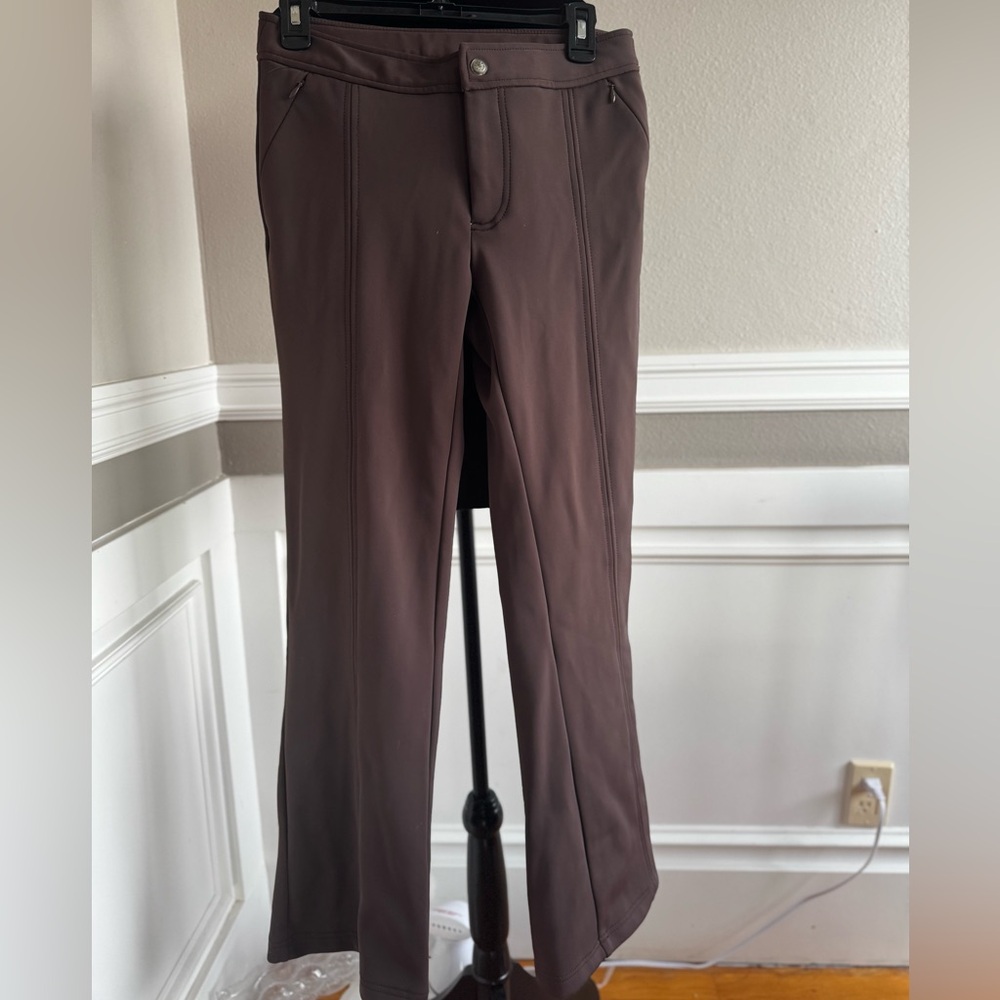 Fleece Lined Athleta Soft Shell Pants – Brown, Size 6